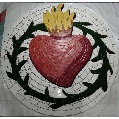 Mosaico Do Sagrado Coração De Jesus Tamanho 120cm
