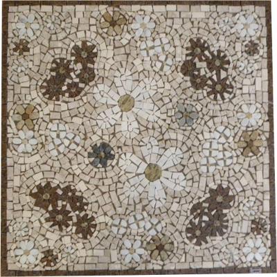 Mandala Mosaico Floral Tapete Jardim Florido Tamanho 90cm