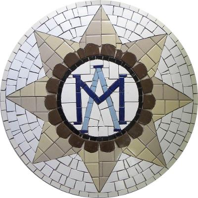 Símbolo Brasão Sacro Emblema De Maria Tamanho 100cm