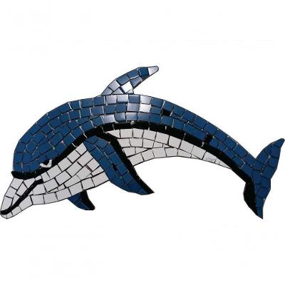 Mosaico Para Piscina - Golfinho Ii Tamanho 40x80cm