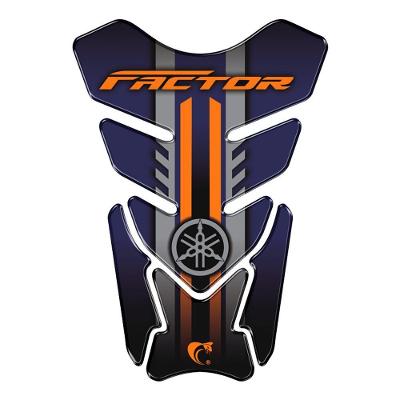 Adesivo Protetor De Tanque Resinado Moto Yamanha Factor Azul Cor Azul