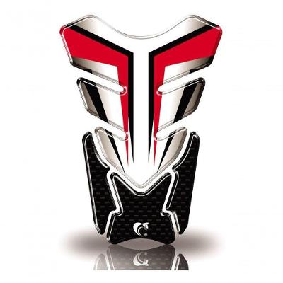 Protetor De Tanque Adesivo Moto Cg Twister Cb Factor Fazer Gsx-s Vermelho Color Vermelho
