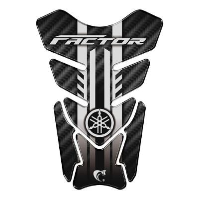 Adesivo Protetor De Tanque Resinado Moto Yamanha Factor Preto Cor Preto