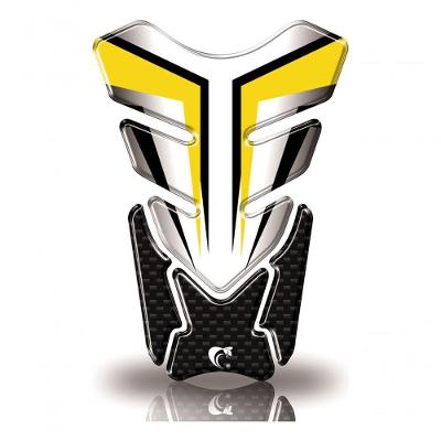 Protetor De Tanque Adesivo Moto Cg Twister Cb Factor Fazer Gsx-s Vermelho Color Amarelo