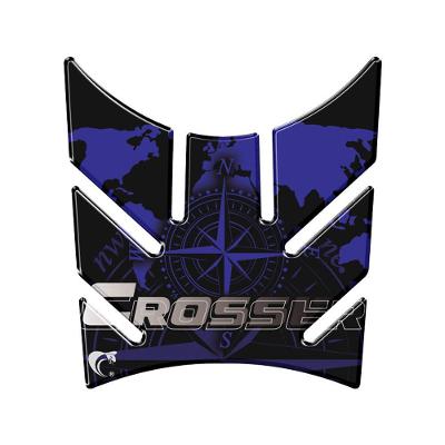 Protetor Tanque Moto Yamaha Crosser Lander Xtz 250 Azul Cor Azul