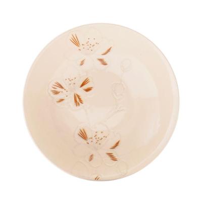Jogo De Pratos Fundos Em Cerâmica Unni Com 6 Peças 20,5cm Oxford Orquídea