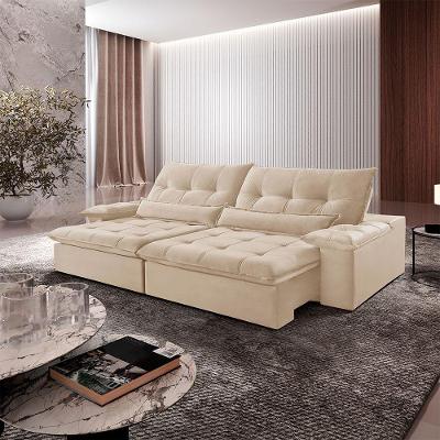 Sofá Nivus Linho 2 Módulos De 80cm B25cm  A294 Linho Creme