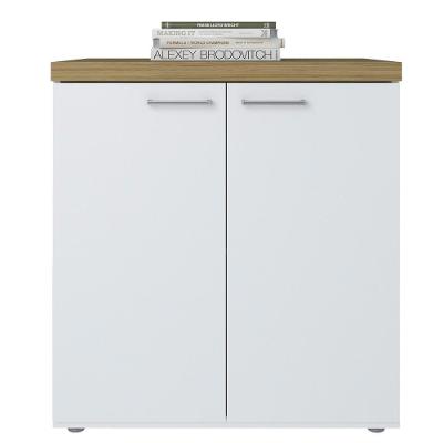 Balcao Multiuso Tampo Tamburato 70cm Olmo Branco Tok Arty Olmo Branco
