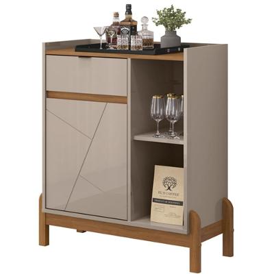 Aparador Bar 50526 Pes Madeira Maciça 81cm Off White Cedro Dcasa Off White Cedro
