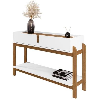 Aparador 2 Gavetas 50524 130cm Branco Cedro Dcasa Branco Cedro