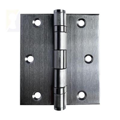 Dobradiça Escovada C-reto Inox Com Rolamento 3 ½ X 3