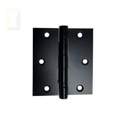 Dobradiça Preta C-reto Inox Com Rolamento 3 X 2 ½