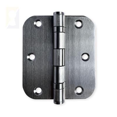 Dobradiça Escovada C-redondo Inox Com Rolamento 3 ½ X 3
