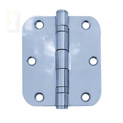 Dobradiça Polida C-redondo Inox Com Rolamento 3 ½ X 3