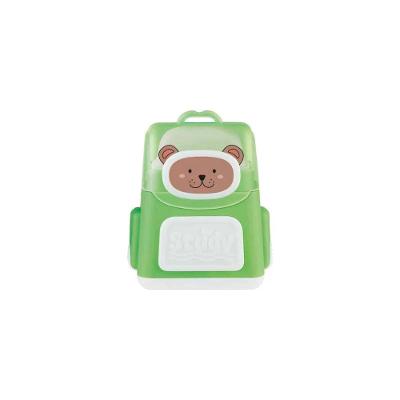 Apontador Duplo Com Borracha E Depósito Mochila Tris Verde