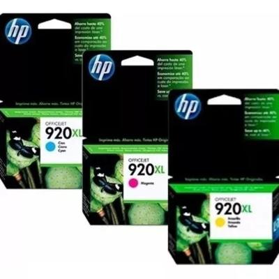 Cartucho Hp 920xl Kit 3 Cores 6000 6500 E709c 7500a