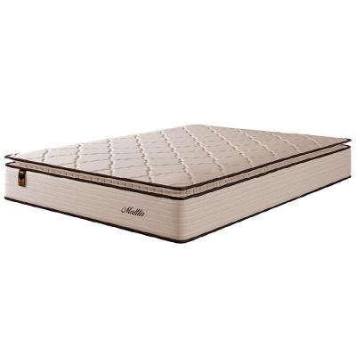 Colchão Casal King Molas Ensacadas Com Pillow Malttês 193x203x28cm Cáqui Hellen - Suporta Até 120 Kg Bege
