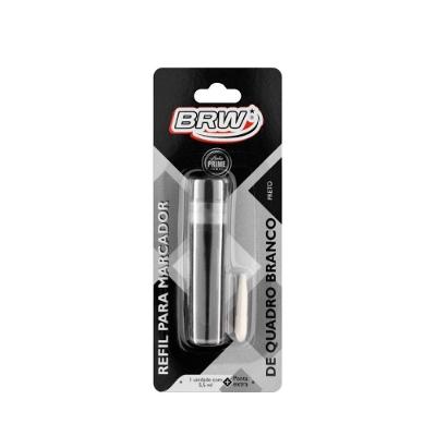Refil Pincel Marcador Quadro Branco Reabastecedor + Ponta Extra Brw Preto