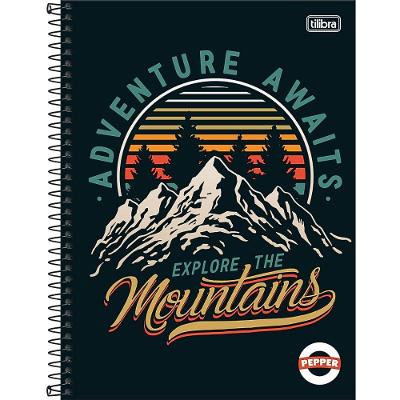 Caderno Espiral Capa Dura Universitário Pepper Masculino 80 Folhas 1 Matéria Tilibra
