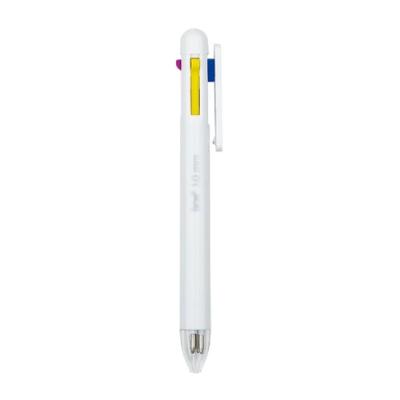 Caneta Esferográfica Colorful 4 Cores 1.0mm Brw Branco