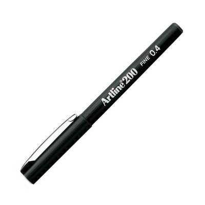 Caneta Fine Pen 0.4mm Artline 200 Tilibra Preto