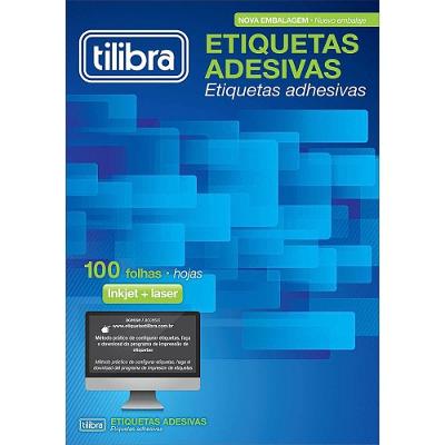 Etiquetas Adesivas 279,4 X 215,9mm 100 Folhas 1 Etiquetas-folha Tb185 Tilibra