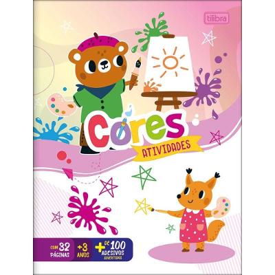Cartilha De Atividades Cores Aprender E Brincar 16 Folhas Tilibra