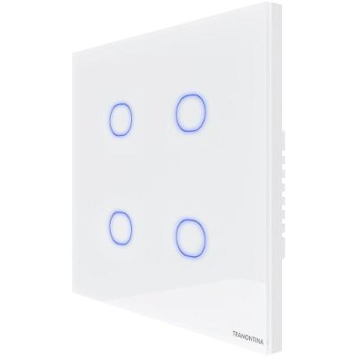 Interruptor Touch Smart 4x4 Tramontina Branco 4 Canais Tramontina