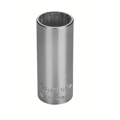 Soquete Estriado Longo Cromo Vanádio 21mm Encaixe 3/8 Tramontina Pro Tramontina