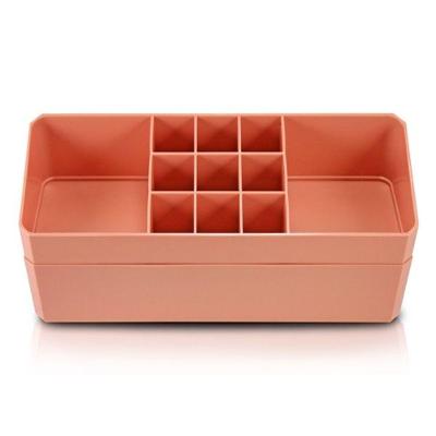 Organizador De Maquiagem, Porta Jóias De 2 Andares Linha Loft Black Friday Salmão