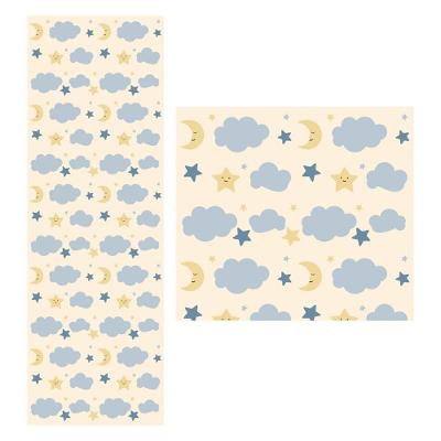 Papel De Parede Adesivo Nuvem 1,5 Metros O Rolo Np368