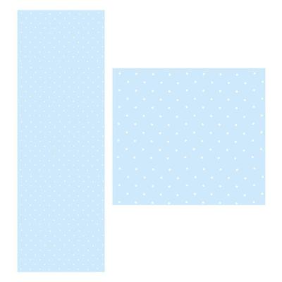 Papel De Parede Adesivo Bolinha Azul 1,5 Metros O Rolo Np358