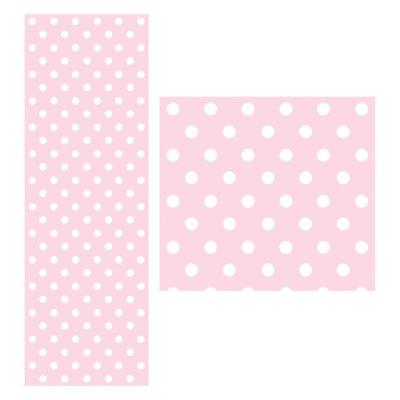 Papel De Parede Adesivo Bolinha Rosa Grande 1,5 Metros O Rolo Np362