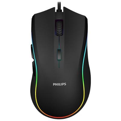 Mouse Gamer Philips G403 Momentum Usb - Rgb - Preto - 6400 Dpi - 7 Botões