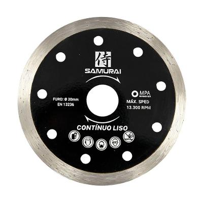 Disco De Corte Diamantado 110x20mm Contínuo Liso Samurai
