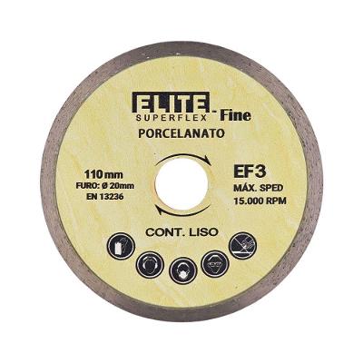 Disco De Corte Porcelanato Fino 1mm 110x20mm Elite