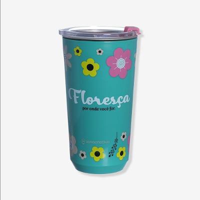 Copo Sky Amigas Floral Zonacriativa