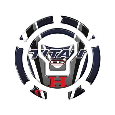 Adesivo Resinado Protetor Bocal Cg Titan Ano Acima 2018 Azul Azul