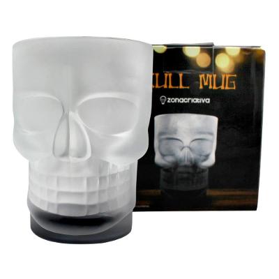 Caneca Caveira Com Base Preta - Zonacriativa