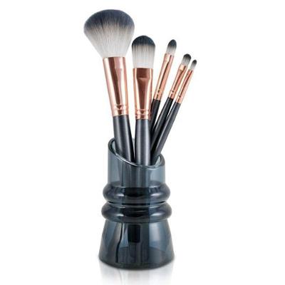 Kit Com 5 Pincéis Com Suporte Jacki Design Cinza