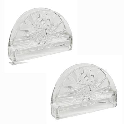 Jogo Porta Guardanapo De Mesa Cristal Vidro