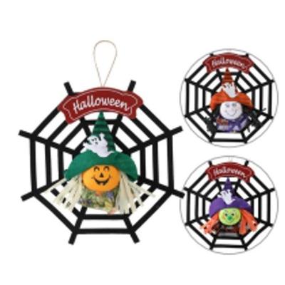Enfeite Teia Halloween Sortido 25cm 1 Unidade