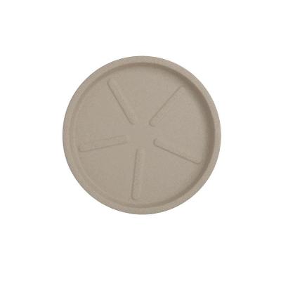 Prato De Vaso Redondo 22x3 Cm Cor 11 - Granito Areia
