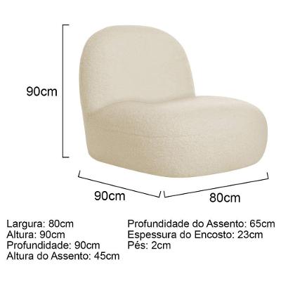 Sofá Curvo 140cm 2 Lugares E 1 Poltrona Amsterdã Linho Azul Turquesa