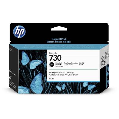 Cartucho De Tinta Hp 730 Preto Foto Pluk 130 Ml - P2v67a