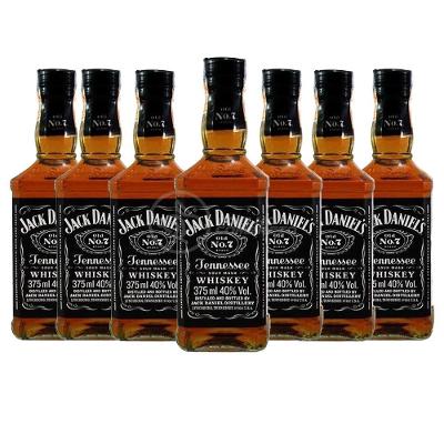 Kit 7 Whisky Jack Daniel\'s Old No.1 Original 375ml Uísque Padrinhos Casamento