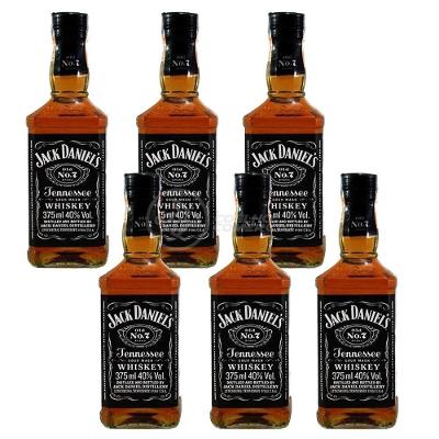 Kit 6 Whisky Jack Daniel's Old No.1 Original 375ml Uísque