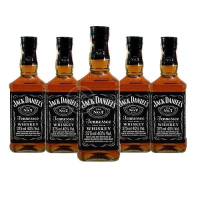 Kit 5 Whisky Jack Daniel's Old No.1 Original 375ml Uísque Padrinhos Casamento
