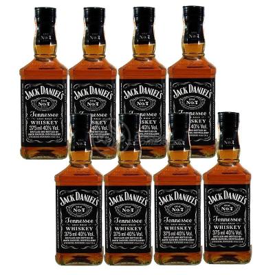Kit 8 Whisky Jack Daniel's Old No.1 Original 375ml Uísque