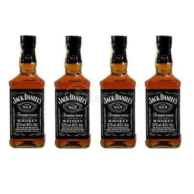 Kit 4 Whisky Jack Daniel's Old No.1 Original 375ml Uísque